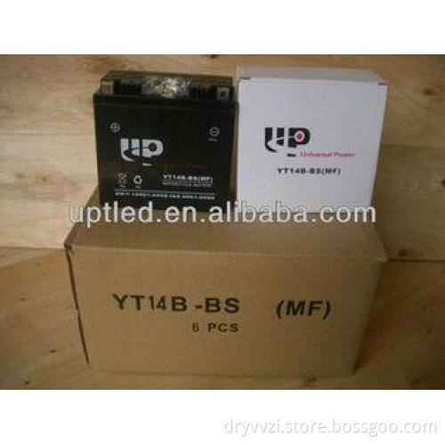 YT14B-BS Sealed 12 volt MF Motorcycle Battery , Maintenance